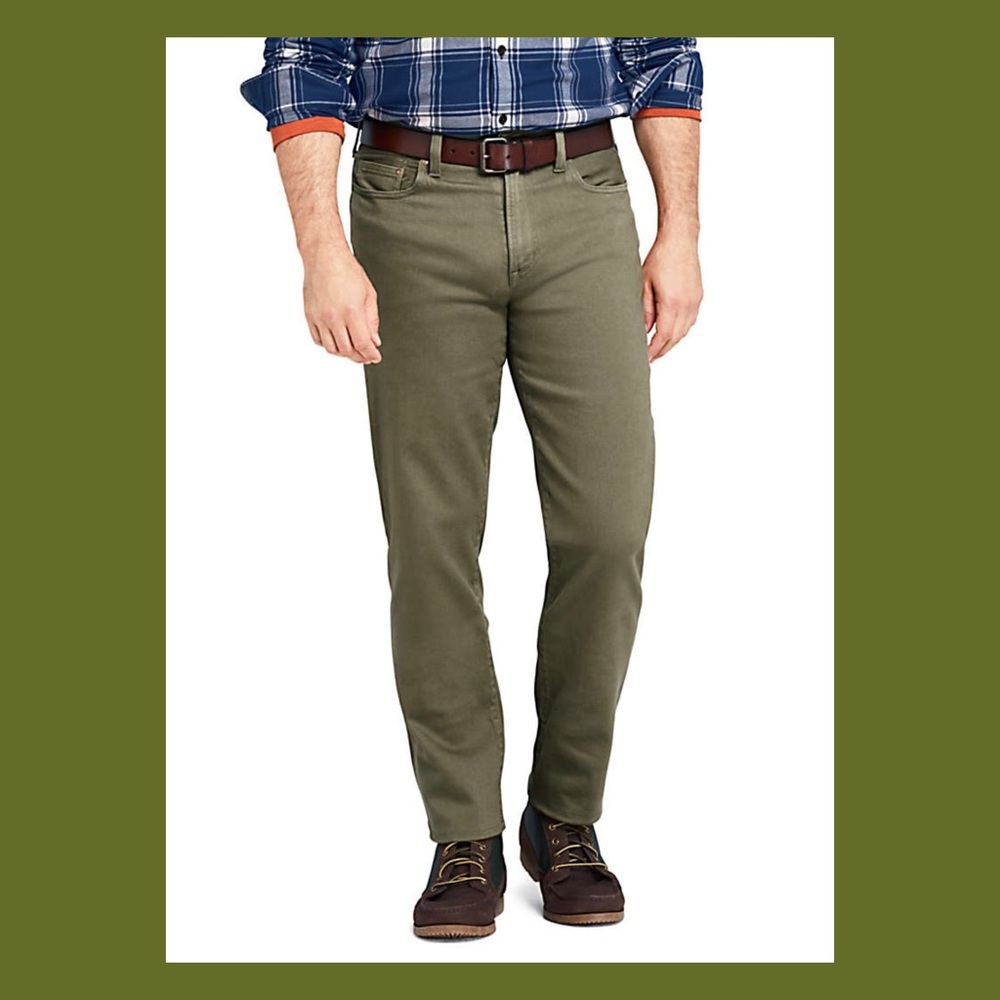 Lands’ End Olive Green Jeans